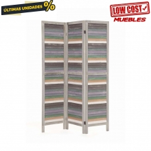 BIOMBO MULTICOLOR PORVENZA GRIS