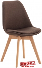 Silla escandinava  con madera maciza
