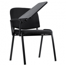 SILLA CONFIDENTE CON PALA, MESA PLEGABLE, TAPIZADO NEGRO